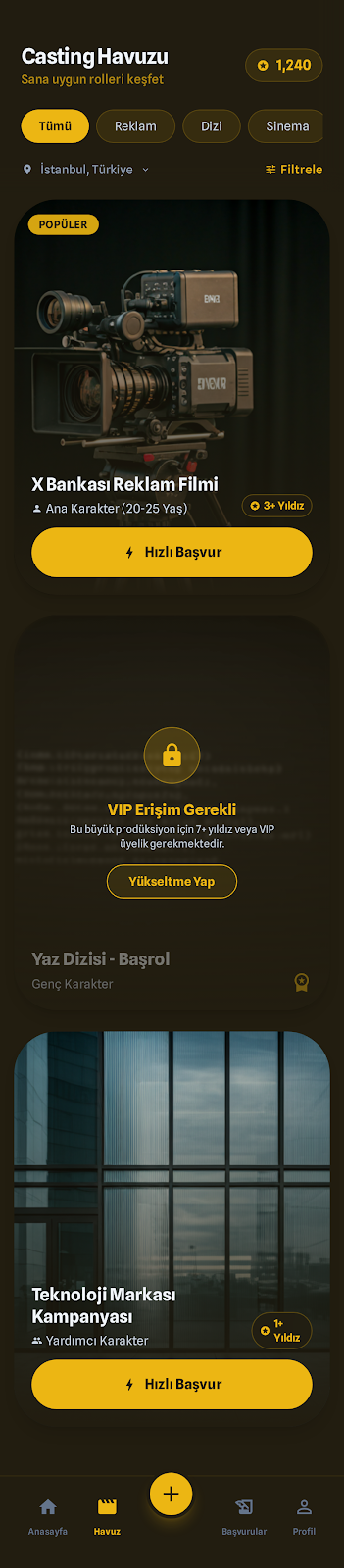 Casting Havuzu ve Fırsatlar